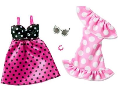 Mattel Barbie Oblečení 2 oblečky a 2 doplňky pro panenku