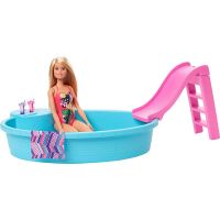 Mattel Barbie panenka a bazén 3