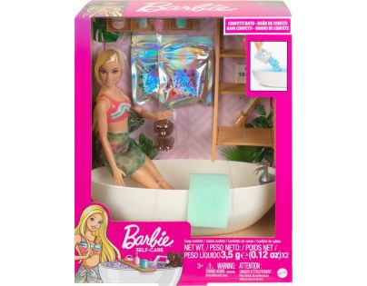Mattel Barbie Panenka a koupel s mýdlovými konfetami Blondýnka