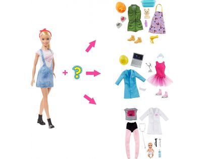 Mattel Barbie panenka a povolání s překvapením
