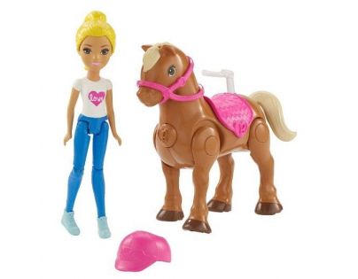 Mattel Barbie Pony a panenka Světle hnědý FHV63