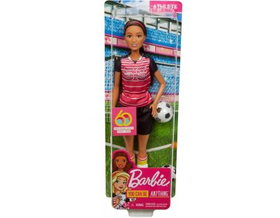Mattel Barbie povolání 60. výročí fotbalistka