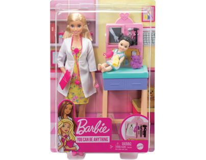 Mattel Barbie povolání herní set dětská doktorka blondýnka