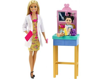 Mattel Barbie povolání herní set dětská doktorka blondýnka