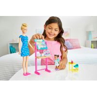 Mattel Barbie Povolání Herní set s panenkou Učitelka v modrých šatech 5