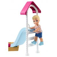 Mattel Barbie příběh z deníku chůvy pískoviště se skluzavkou 2