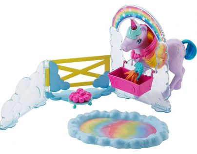 Mattel Barbie princezna a duhový jednorožec herní set