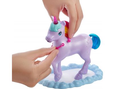 Mattel Barbie princezna a duhový jednorožec herní set