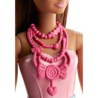 Mattel Barbie Princezna hnědé vlasy Žluté vzory 3