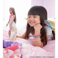 Mattel Barbie Princezna hnědé vlasy Žluté vzory 6