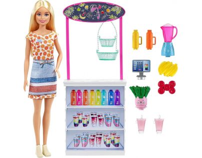 Mattel Barbie Smoothie stánek s panenkou