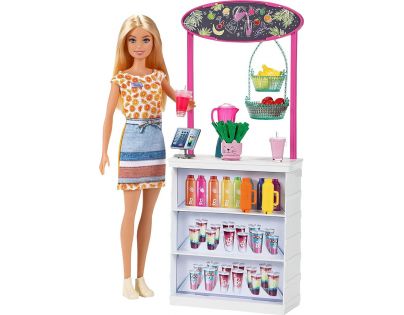 Mattel Barbie Smoothie stánek s panenkou
