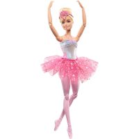 Mattel Barbie Svítící magická baletka s růžovou sukní 31 cm - Poškozený obal