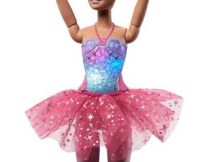 Mattel Barbie Svítící magická baletka s růžovou sukní 31 cm - Poškozený obal