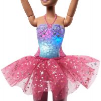 Mattel Barbie Svítící magická baletka s růžovou sukní 31 cm 5