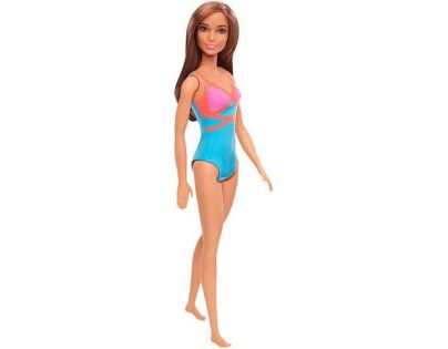 Mattel Barbie v plavkách hnědovláska modrorůžové