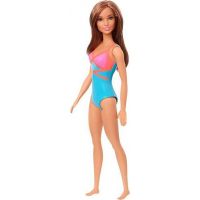 Mattel Barbie v plavkách hnědovláska modrorůžové 3