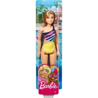 Mattel Barbie v plavkách světlovláska žlutomodré s pruhy 6