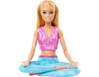 Mattel Barbie v pohybu Blondýnka v modrých legínách