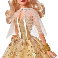 Mattel Barbie Vánoční panenka blondýnka 2023 3
