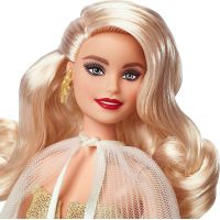 Mattel Barbie Vánoční panenka blondýnka 2023 2