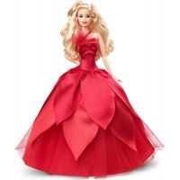Mattel Barbie Vánoční panenka blondýnka HBY03