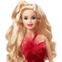 Mattel Barbie Vánoční panenka blondýnka HBY03 3
