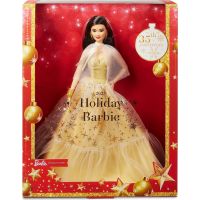 Mattel Barbie Vánoční panenka černovláska 2023 5