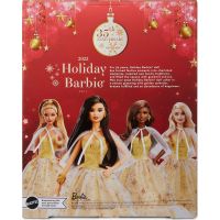 Mattel Barbie Vánoční panenka černovláska 2023 6