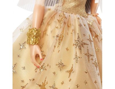 Mattel Barbie Vánoční panenka černovláska 2023