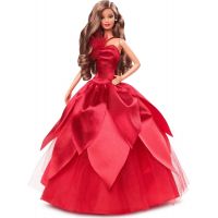 Mattel Barbie Vánoční panenka černovláska