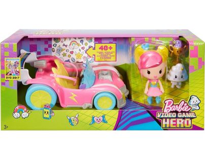 Mattel Barbie ve světě her set s autem