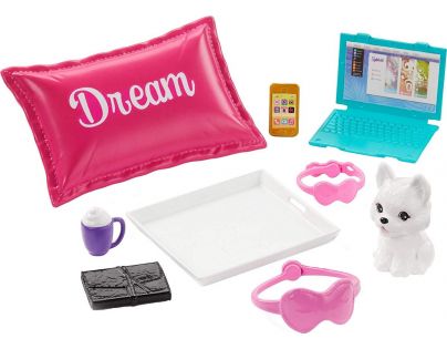 Mattel Barbie wellness panenka hnědé vlasy