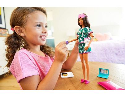 Mattel Barbie wellness panenka hnědé vlasy