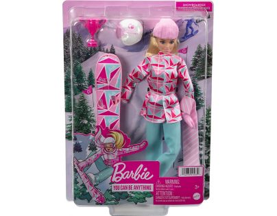 Mattel Barbie Zimní sporty Snowboardistka 29 cm