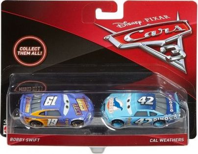 Mattel Cars 3 auta 2 ks Bobby Swift