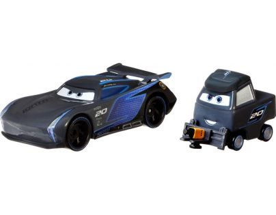 Mattel Cars 3 auta 2 ks Jackson Storm a Laura Spinwell