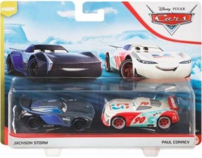 Mattel Cars 3 auta 2 ks Jackson Storm a Paul Conrev