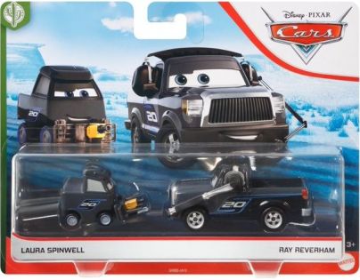 Mattel Cars 3 auta 2 ks Laura Spinwell a Ray Reverham