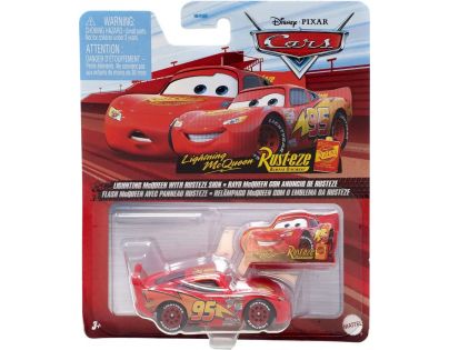 Mattel Cars 3 Auta Lightning McQueen With Rusteze Sign