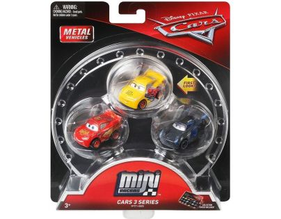 Mattel Cars 3 Mini auta 3 ks matné