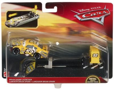 Mattel Cars 3 Vystřelovač s autíčkem Brian Spark