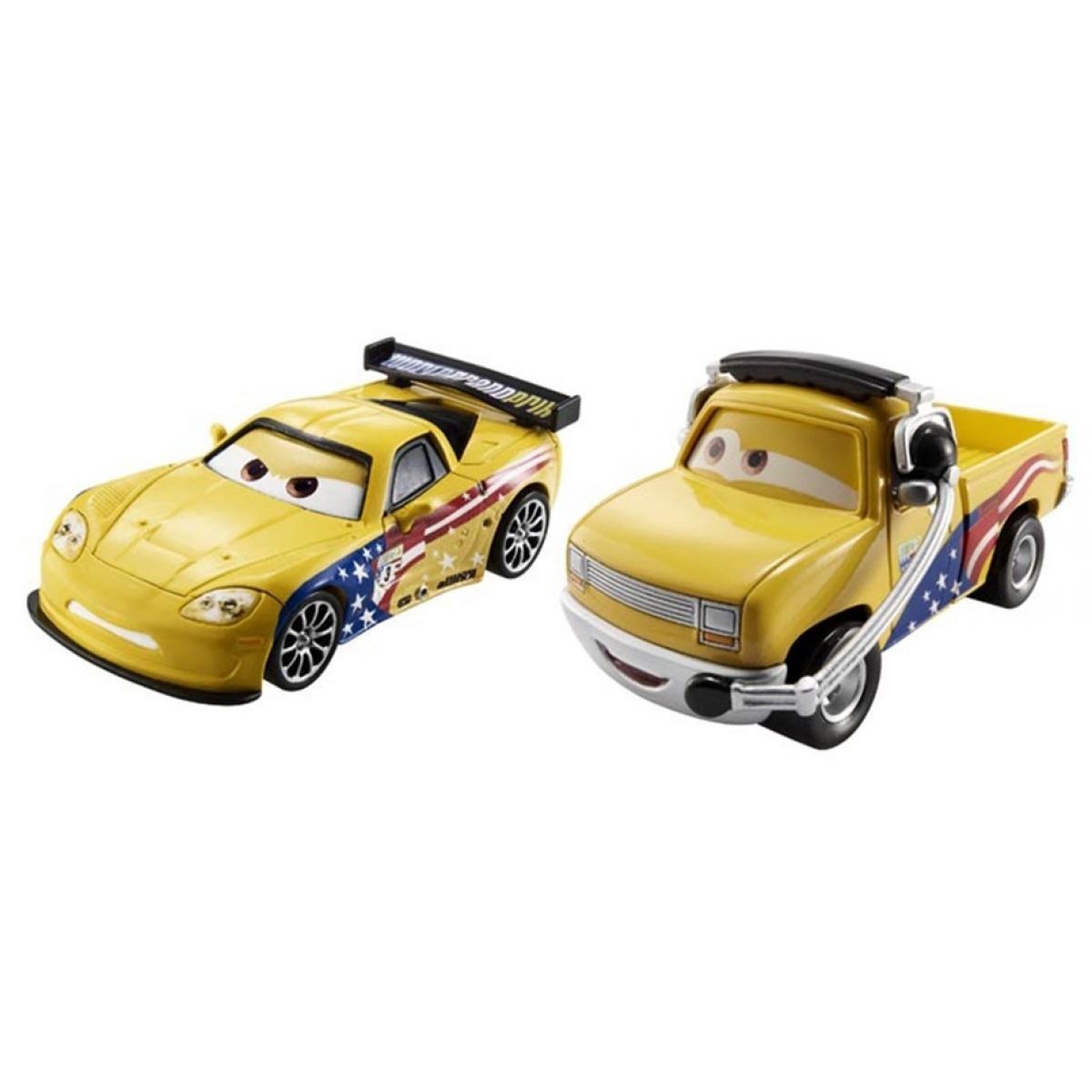 Mattel Cars 2 Autíčka 2ks - John Lassetire a Jeff Gorvette