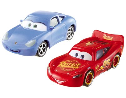 Mattel Cars 2 Autíčka 2ks - McQueen a Sally