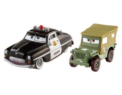 Mattel Cars 2 Autíčka 2ks - Sheriff a Sarge