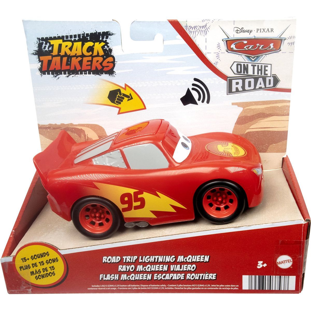 Mattel Cars interaktivní auta se zvuky Road Trip Lightning McQueen