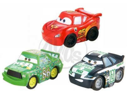 Cars Micro Drifters 3ks Mattel W7160 - W7163 Clutch Aid, McQueen, Chick Hicks