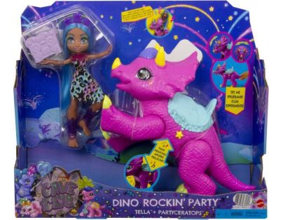 Mattel Cave Club panenka party teila s dino zvířátkem
