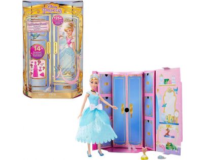 Mattel Disney Princess Panenka s královskými šaty a doplňky Popelka