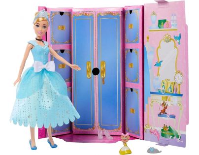Mattel Disney Princess Panenka s královskými šaty a doplňky Popelka
